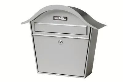 Produktbild von BURG-WÄCHTER Holiday 5842 SI, Wandmontierter Briefkasten, Stahl, Silber, Senkrecht, Schlüssel, Vorderseite