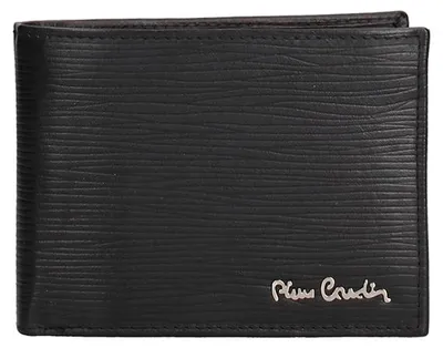 Zdjęcie produktu dla Portfel męski Pierre Cardin ze skóry naturalnej czarny Model Erevan Nova Black B UNICA 12.5x9x2 cm 8806-10-NERO