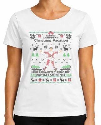 Immagine prodotto di Maglietta da donna National Lampoons Christmas Vacation Clark Griswold Christmas, bianco, L