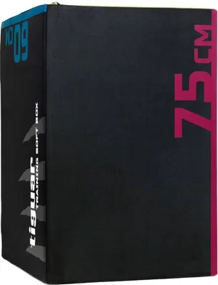 Produktbild von tiguar Training Soft Box 75x50x60 cm  3-in-1 Plyo Box für Sprungtraining, CrossFit & Home Gym  rutschfest, gelenkschonend, aus hochdichtem Schaumstoff, schwarz/bunt