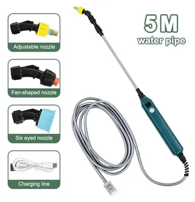Image de Pulvérisateur de jardin électrique, modèle portable, plusieurs buses, 5 mètres