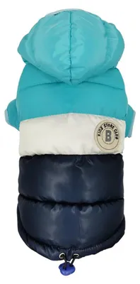 Produktbild von Hundemantel mit Kapuze Wasserdicht Winddicht Blau L