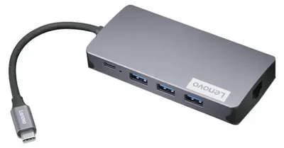 Produktbild von Lenovo GX91M73946 Laptop-Dockingstation/Port-Replikator, kabelgebunden, USB 3.2 Gen 1 (3.1 Gen 1), Typ-C, Grau