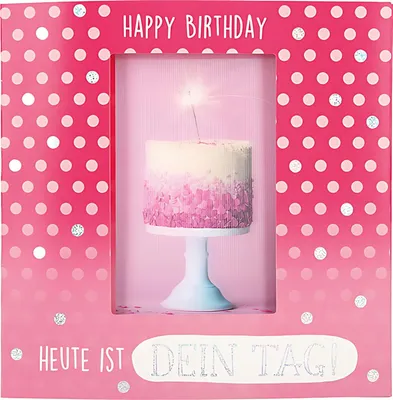 Produktbild von 3D Klappkarte Musik Motiv 15 - Happy Birthday Heute ist dein Tag