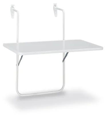 Zdjęcie produktu dla Najlepszy stolik balkonowy wiszący Boy - 60 x 40 x 5 cm Kolor: Biały