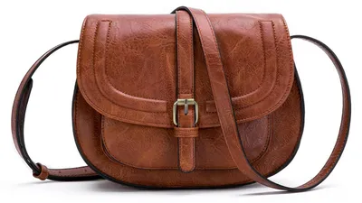 Produktbild von Umhängetasche Damen klein, Kunstleder, verstellbarer abnehmbarer Schultergurt, für Alltag
