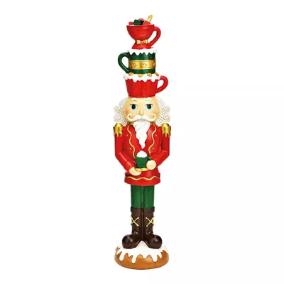 Produktbild von Nussknacker-Figur in Rot/Grün 50 cm