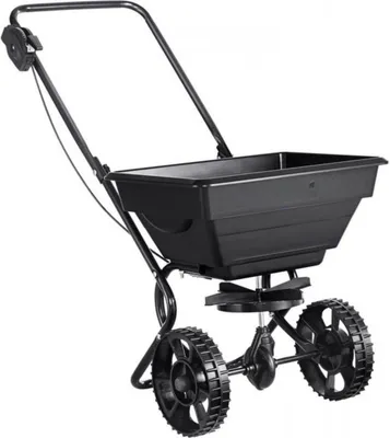 Obrázok produktu pre Plastové rozmetadlo 15 l - Ručné rozmetadlo - Rozmetadlo osiva - Rozmetadlo hnojív - Trávnik - 1145 × 545 × 830 mm - Šírka rozmetania 0-3 m - Osivo trávnika - 11 kg