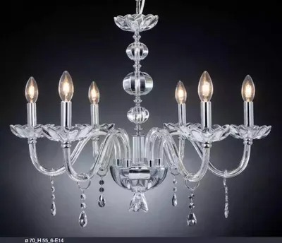 Produktbild von Luxus Kristall Kronleuchter Hängeleuchter Designer Hänge Lüster Glas