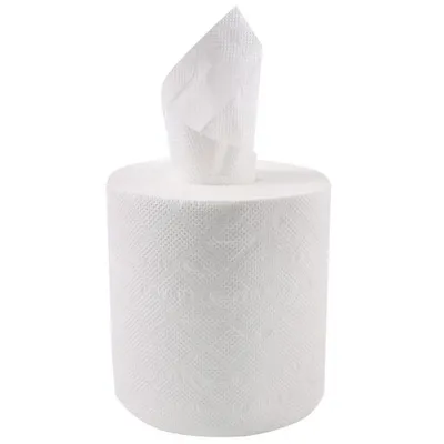 Zdjęcie produktu dla 1x HygoClean 30417 Papierhandtuchrollen 2-lagig weiß Recyclingpapier Innenabwicklung 20 cm x 1125 m 450 Blatt/Rolle