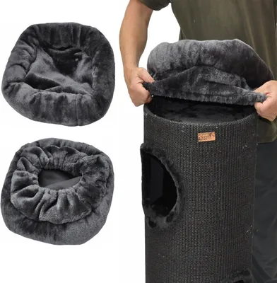 Produktbild von Katzenbett für Kratztonnen anthrazit