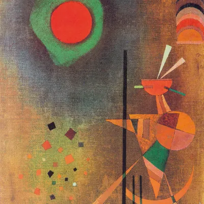 Produktbild von Wassily Kandinsky Kunstdruck Bild - Aufleuchten, 1927 (100 x 100 cm)
