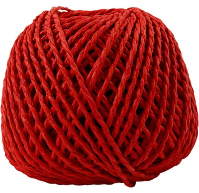 Produktbild von Papiergarn, Dicke 2,5-3 mm, Rot, 150 g, 40 m/ 1 Knäuel [HOB-41732]