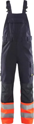 Produktbild von Multinorm Latzhose Inhärent "2888 " - Blakläder Marineblau/Orange C56