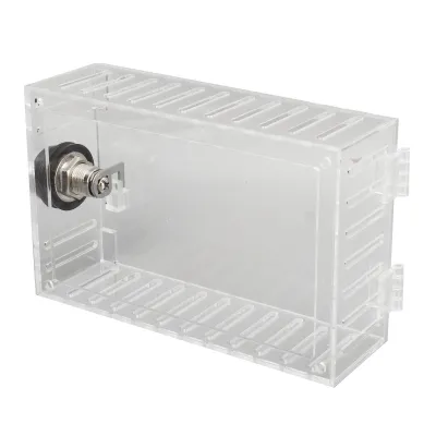 Image de Boîte de verrouillage du thermostat, protection du thermostat, couvercle du thermostat, grande boîte de verrouillage du thermostat, boîte de verrouillage universelle du thermostat, boîte transparente de protection du thermostat, boîte de thermostat de type domestique