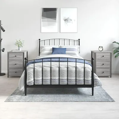 Zdjęcie produktu dla VidaXL 826000, Dąb, Żelazo, Drewno, 400 mm, 360 mm, 600 mm, 2 szt.