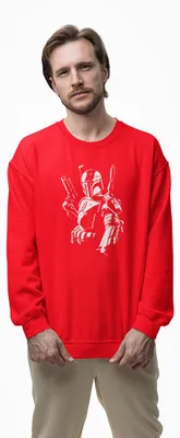 Produktbild von D&B Design Uni Pullover SWMO00103 Star Wars Rot-Größe M
