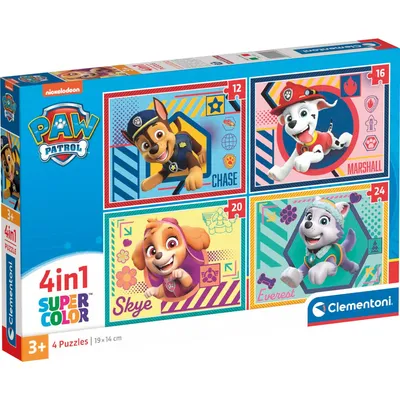 Produktbild von Supercolor 4 in 1 - Paw Patrol, Puzzle