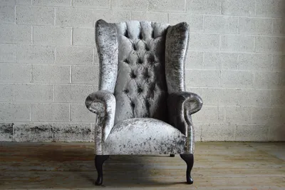Obrázok produktu pre Krídlo Kreslo Televízny dizajn Čalúnenie Pohovka Gauč Chesterfield Textil  361