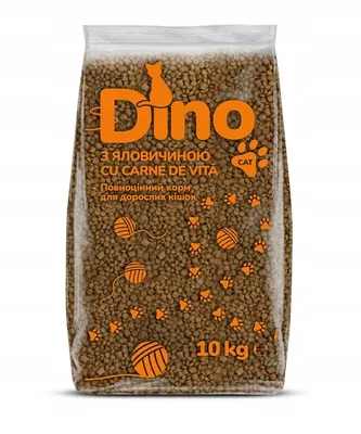 Produktbild von Sucha karma dla kota z wołowiną Dino 10kg