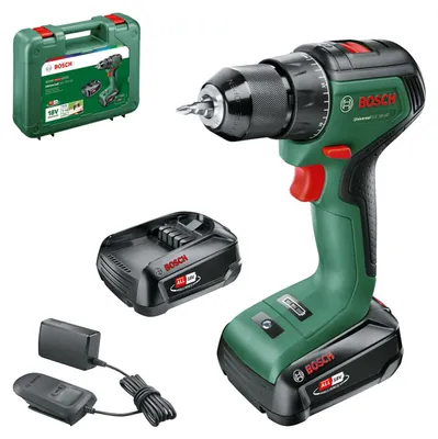 Image de Perceuse visseuse Universal Drill 18V-60 - BOSCH - avec 2 batteries 18V 2.0Ah - AL 18V-20 - 06039D7002