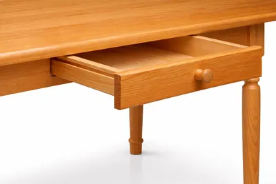 Obrázek produktu pro Jídelní stůl se zásuvkou Kuchyňský stůl Restaurační stůl z masivní borovice (50x80, olše)