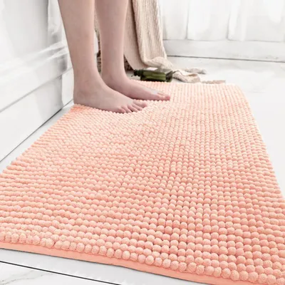 Produktbild von Badmatte Chenille Mikrofaser, 40x60 cm, rutschfest, für Badezimmer
