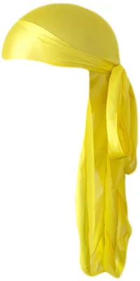 Produktbild von Go Go Gadget – Durag – Do-rag – Seide – Satin – Schlafmütze – Haar-Accessoire – Haarschutz – 102 x 22 cm – 1 Stück – Gelb