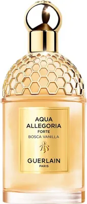 Zdjęcie produktu dla Guerlain Aqua Allegoria Bosca Vanilla Forte, Kobiety, 125 ml, Butelka wielokrotnego użytku, Spray, • ALCOHOL • PARFUM (FRAGRANCE) • AQUA (WATER) • LINALOOL • LIMONENE • BUTYL..., 1 szt.