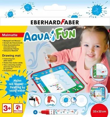 Zdjęcie produktu dla Mata do kolorowania Eberhard Faber 524130 Aqua Fun - 32x32cm