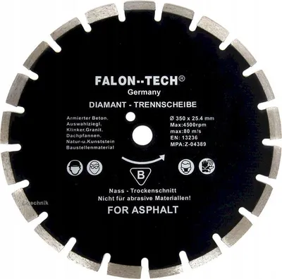 Obrázok produktu pre FALONTECH diamantový kotúč 350 mm na asfalt
