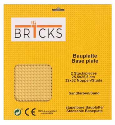 Produktbild von BR1CKS Baseplate Sand 32x32 2er