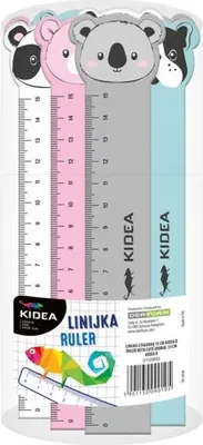 Produktbild von Lineal mit Figur 15cm KIDEA