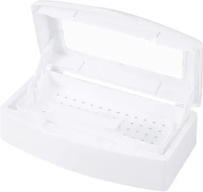 Zdjęcie produktu dla Allecta - Pojemnik do sterylizacji narzędzi do manicure i pedicure w salonie - Sterylizator, wymiary 23x13x8 cm - Przeznaczony do narzędzi