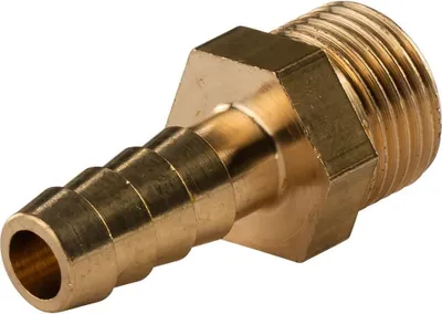 Produktbild von Messing Gewinde-Fitting Schlauchanschluss 3/8' AG (DN 10) Länge 10 mm - schwere Ausführung