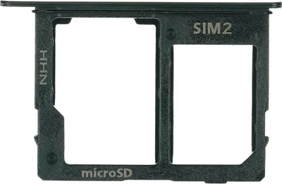 Produktbild von Simkarten Halter für Samsung Galaxy A6 (SM-A600F), Schwarz
