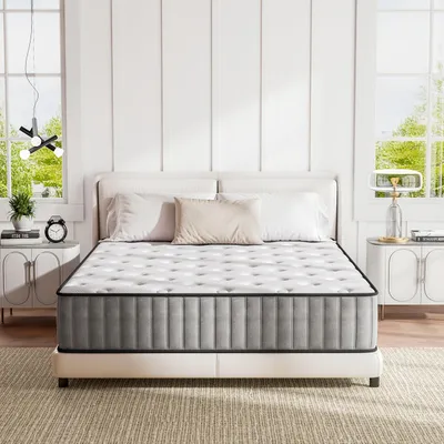 Produktbild von Hybridmatratzen 140x200 cm – mit Memory-Schaum und Taschenfedern – mittelfester Härtegrad – atmungsaktiv