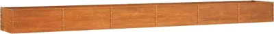 Zdjęcie produktu dla vidaXL Zardzewiałe podwyższone łóżko 600x80x45 cm stal corten