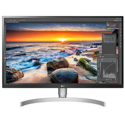 Zdjęcie produktu dla LG 27UK850-W, 68,6 cm (27"), 3840 x 2160 px, 4K Ultra HD, LED, 5 ms, Czarny, Biały