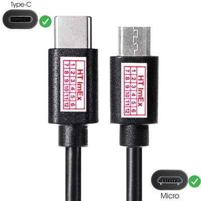 Produktbild von Typ C USB-C Stecker auf Micro USB Stecker Kabel Ladegerät Daten OTG Kabel