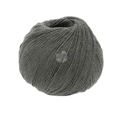 Produktbild von Lana Grossa Meilenweit 100 Baumwolle Bamboo Uni 015 Anthrazit 100g