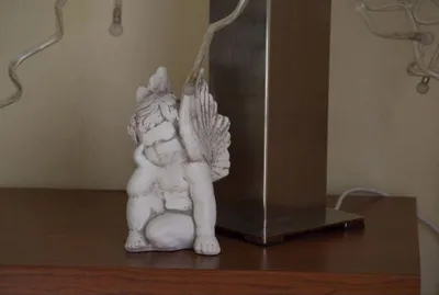 Produktbild von Grabschmuck Grab Stein Dekoration Engel Figur Skulptur Gott Heilig 19cm  S101040