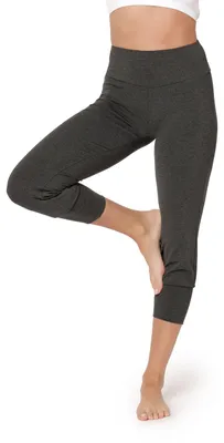Produktbild von Bellivalini Haremshose Damen Yoga Capri Trainingshose BLV50-283 (Dunkelmelange, S)