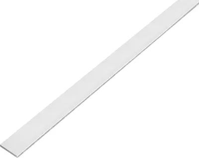 Image de Alberts 489182 Barre plate, autocollante, aluminium, grenaillage argent, 1000 x 25 x 2 mm