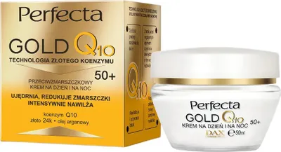 Obrázok produktu pre Perfecta Gold Q10 denný a nočný krém proti vráskam 50+, 50 ml