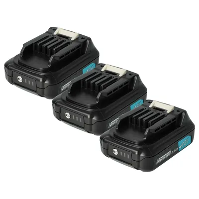 Produktbild von vhbw 3x Akku Ersatz für Makita BL1040, BL1040B-2, BL1041, BL1041B-2, BL1040B, BL1041B, BL1021B-2 für Werkzeug (2000 mAh, Li-Ion, 12 V)