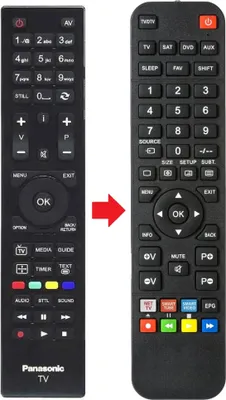Produktbild von Fernbedienung geeignet für PANASONIC TX-32A300E | TX-32AW304 | TX-32AW304E