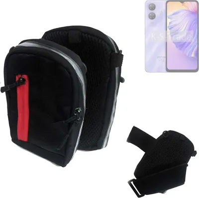 Produktbild von K-S-Trade Outdoor Gürteltasche Holster Umhängetasche kompatibel mit Ulefone Note 21 schwarz Handy Tasche Case travelbag Schutz Hülle Handy Hülle