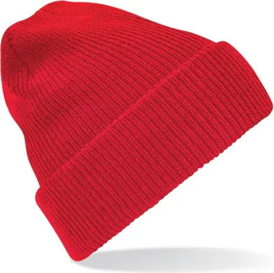 Produktbild von Beechfield B425 | Heritage Beanie Wintermütze - Farbe: Classic Red - Größe: One Size