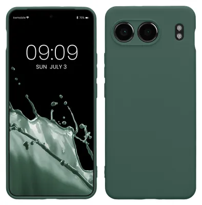 Produktbild von kwmobile Handyhülle für OnePlus Nord 4 5G Hülle - weiches Handy Silikon Case - Schutzhülle Cover - Tannengrün